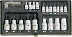 Proxxon Torx Steckschlüsselsatz inkl. Werkzeugbox, 24-tlg.