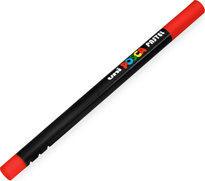Uni-Ball POSCA Pastel KPA-100 Pastell Wachsmalstift zinnoberrot