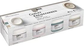 Kreul Chalky Kreidefarbe Basis, 4 Farben, 150ml, 4er-Set
