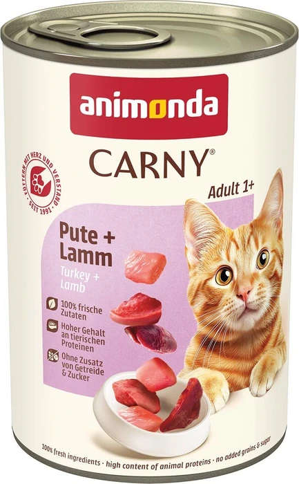 animonda Carny Pute und Lamm, 9.60kg (24x 400g)