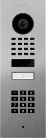DoorBird D1101KV IP Video Türstation mit 1 Ruftaste, Keypad Modul, Edelstahl V2A, gebürstet, Unterputz
