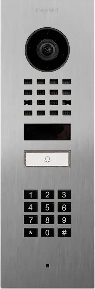 DoorBird D1101KV IP Video Türstation mit 1 Ruftaste, Keypad Modul, Edelstahl V2A, gebürstet, Unterputz