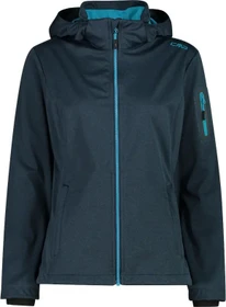 CMP Zip Hood Softshell Funktionsjacke night mel (Damen)