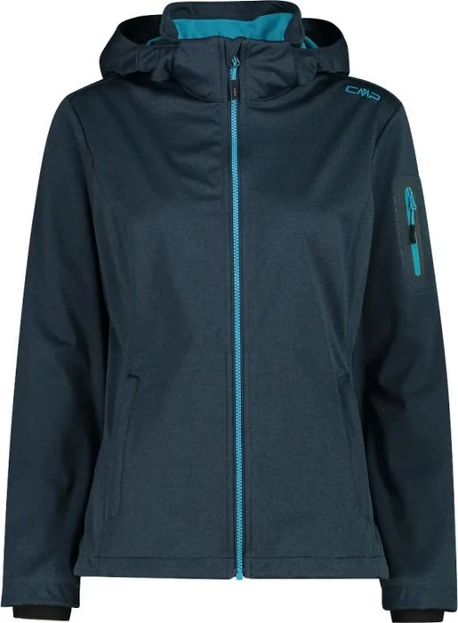 CMP Zip Hood Softshell Funktionsjacke night mel (Damen)