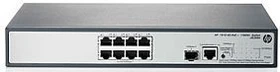 HP V1910 8G Desktop Gigabit Smart Switch, 8x RJ-45, 1x SFP, 65W PoE+ (JG349A)
