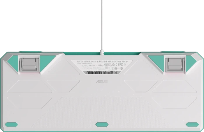 ASUS TUF Gaming K3 Gen II, Hatsune Miku Edition, LEDs RGB, TUF Optical-Mech RED Linear, USB, US