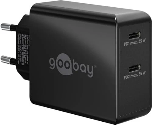 Wentronic USB-C PD Dual-Schnellladegerät 36W schwarz