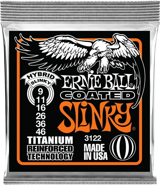 Ernie Ball RPS Coated Titanium Hybrid Slinky