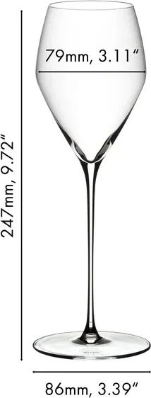 Riedel Veloce Champagnerglas, 4 Stück