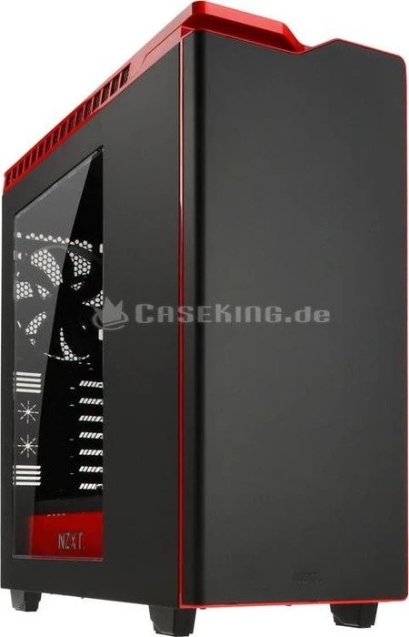 NZXT H440 V2 rot, Acrylfenster, schallgedämmt
