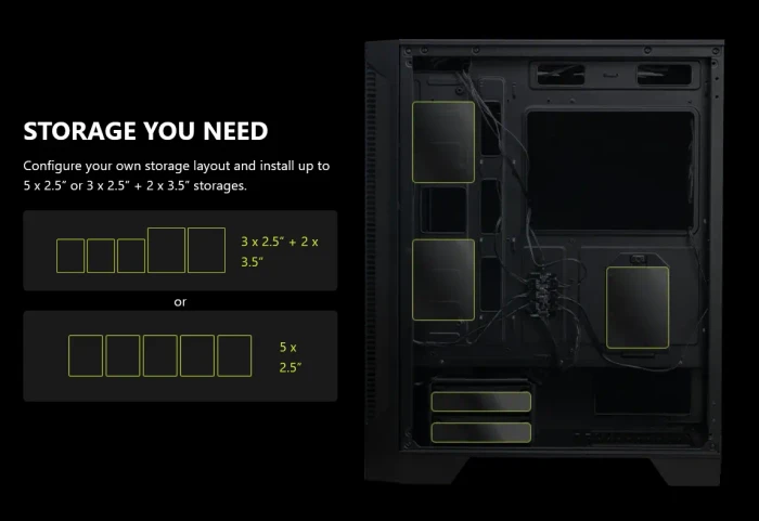 MSI MAG Forge 120A Airflow, Glasfenster