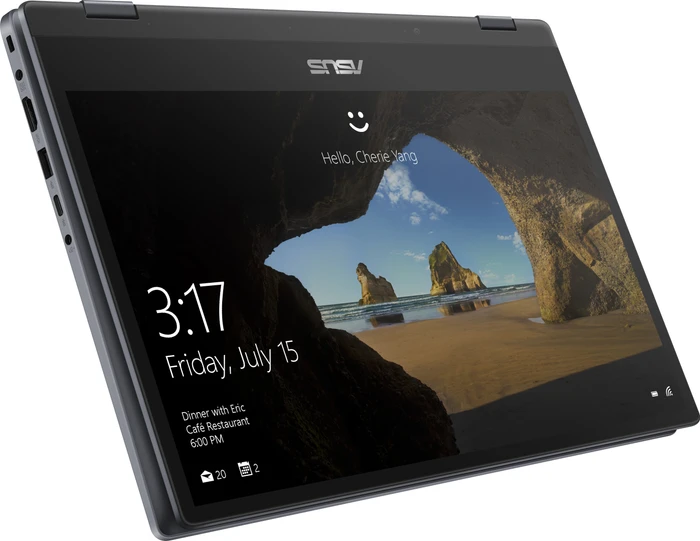 ASUS VivoBook Flip 14 TP412UA-EC084T, Star Grey, Core i3-7020U, 8GB RAM, 256GB SSD, DE
