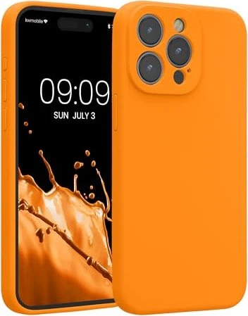 KWMobile Soft Backcover für Apple iPhone 15 Pro Max fruity orange