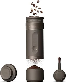 Outin Fino Portable Electric Coffee Grinder Kaffeemaschine tundra brown