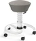 Aeris Swopper New Edition Bürohocker mit Rollen, Feder Standard, Gestell Alu weiß, Bezug Wollmischung Select grau Vorschaubild