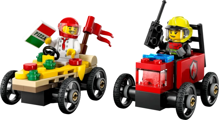 LEGO City - Pizzalieferwagen vs. Löschauto