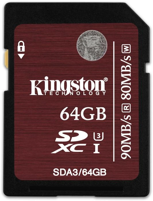 Kingston R90/W80 64GB, UHS-I U3, Class 10