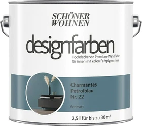Schöner Wohnen Designfarben innen charmantes petrolblau, 2.5l