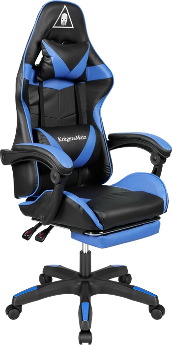 Krüger&Matz Warrior GX-150 Gamingstuhl, schwarz/blau