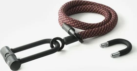tex-lock eyelet U/X-Lock 120cm Textilschloss, Schlüssel chateau red