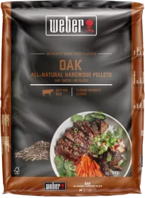 Weber All-Natural Hardwood Räucherpellets Eichenholz, 8kg
