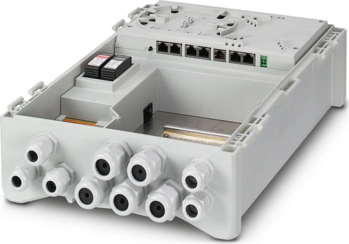 Phoenix Contact SCX Industrial Wallmount Gigabit Smart Switch 4POE 2T, 6x RJ-45, 155W PoE++