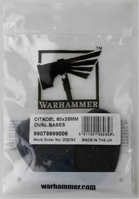 Games Workshop Citadel Oval Bases 60x35mm, 5 Stück