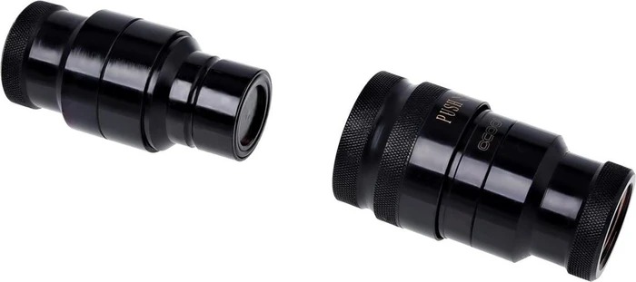 Alphacool Eiszapfen HF G3/8" IG mit Reduzierer G1/4" Schnellverschluss, schwarz