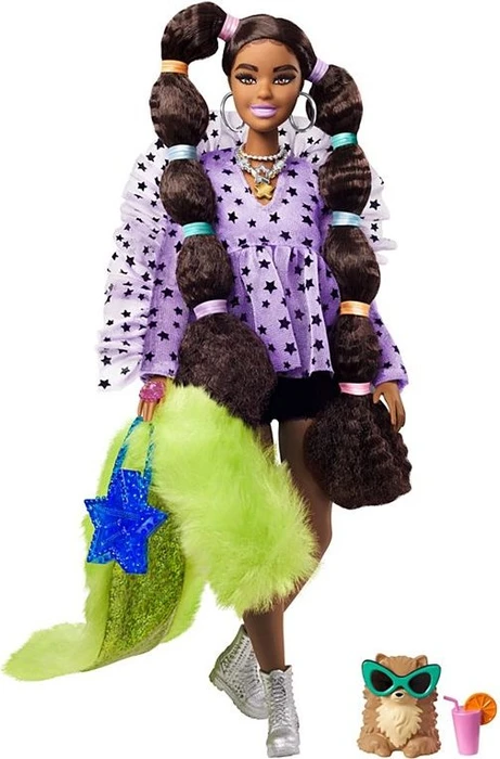 Mattel Barbie - Extra Teddy Top & Furry Shrug with Pet