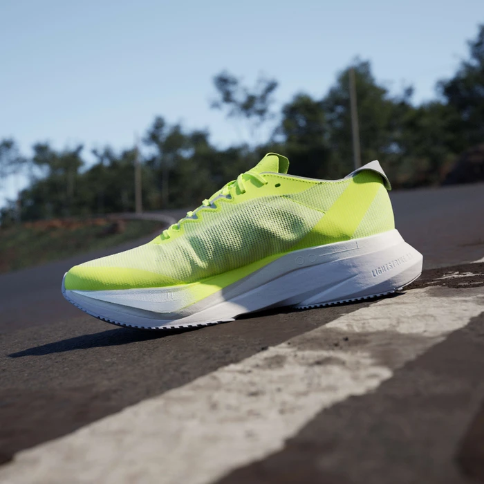 adidas Adizero Boston 12 lucid lemon/core black/silver metallic (Herren)