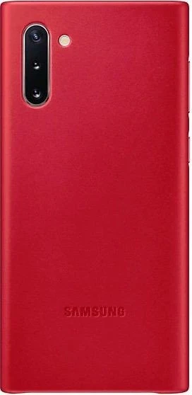 Samsung Leather Cover für Galaxy Note 10 rot
