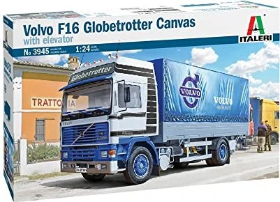 Italeri Volvo F16 Globetrotter Canvas Truck with elevator