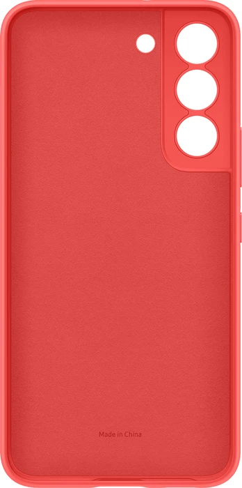 Samsung Silicone Cover für Galaxy S22 Glow Red