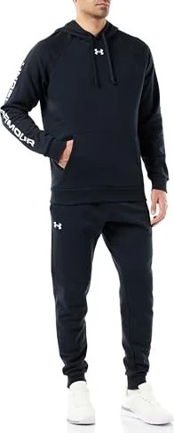 Under Armour Rival Fleece Trainingsanzug schwarz/weiß (Herren)