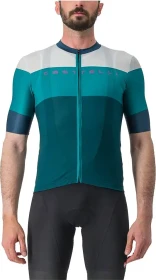 Castelli Sezione Trikot kurzarm deep teal/quetzal green (Herren)