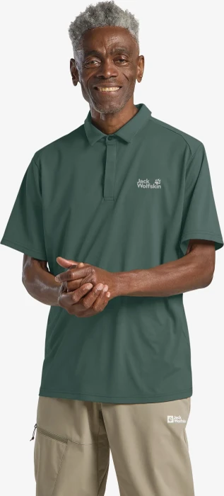 Jack Wolfskin Delgami Poloshirt kurzarm sago palm (Herren)