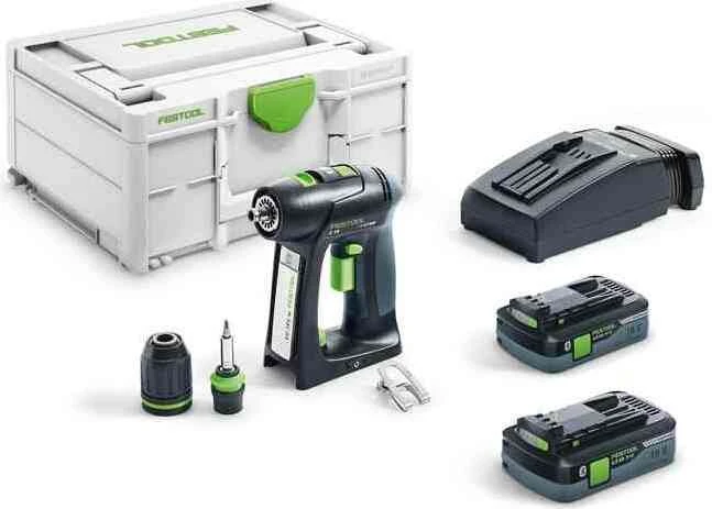 Festool C 18 HPC 4.0 I-Plus Akku-Bohrschrauber inkl. Systainer + 2 Akkus 4.0Ah