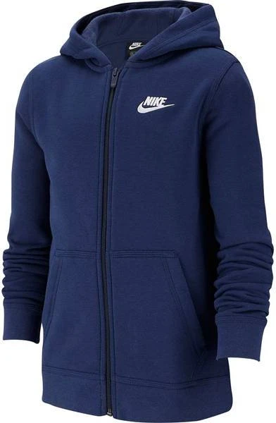 Nike Club Hoodie midnight navy/white (Junior)