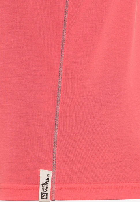 Jack Wolfskin Hiking Graphic Funktionsshirt kurzarm sunset coral (Junior)