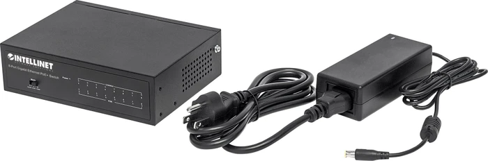 Intellinet Desktop Gigabit Switch, 8x RJ-45, 60W PoE+