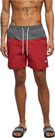 Urban Classics Block Badeshorts brick red/dark shadow (Herren)