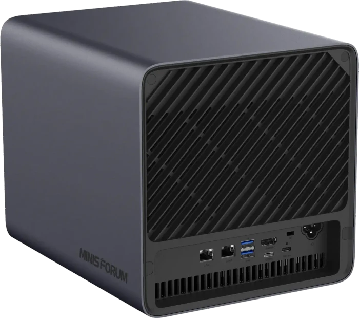 Minisforum AI NAS N5 Max, AMD Ryzen AI Max+ 395, 64GB RAM, 2x RJ-45 10GBase-T, 2x USB4 v2 mit DisplayPort 2.0