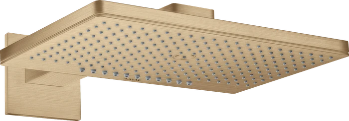 Hansgrohe Axor ShowerSolutions Kopfbrause 460/300 2jet eckig mit Brausearm brushed bronze