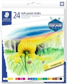 Staedtler 2430 weiche Ölmalkreide pastell, 23 Farben, 24er-Set