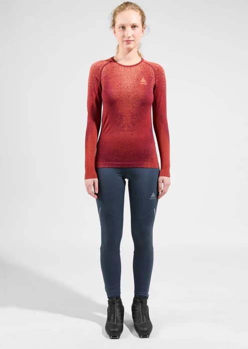Odlo Ceramiwarm Tights Hose lang india ink (Damen)