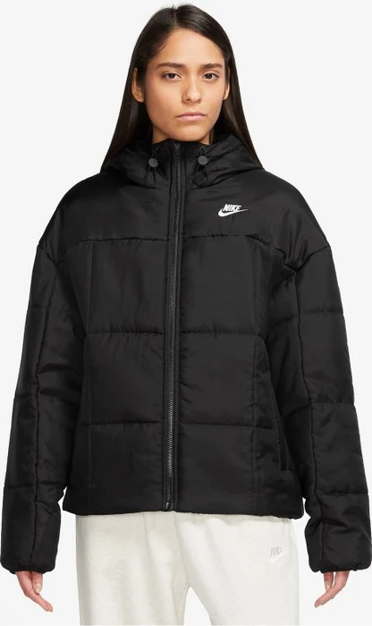 Nike Sportswear Essentials Therma Fit Classic Puffer Jacke schwarz/weiß (Damen)