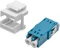 Digitus LWL/LWL-Kupplung, LC-Duplex auf LC-Duplex Kupplung, SM, OS2, Keystone-Modul Vorschaubild