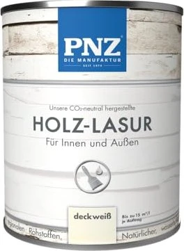 PNZ Holzlasur Nr.17 deckweiß, 2.5l