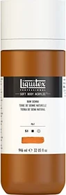 Liquitex Professional Soft Body Acrylic raw sienna, 946ml