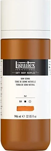 Liquitex Professional Soft Body Acrylic raw sienna, 946ml